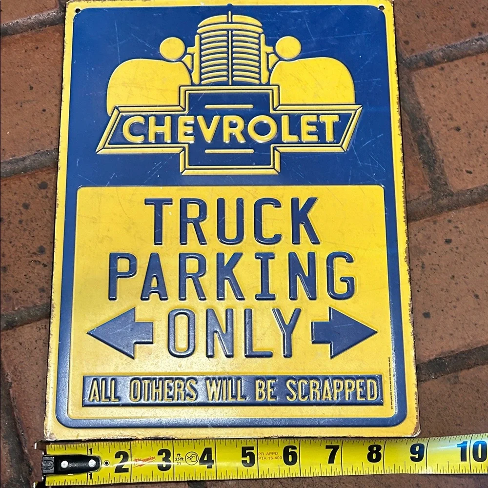 Chevrolet Truck Parking Sign